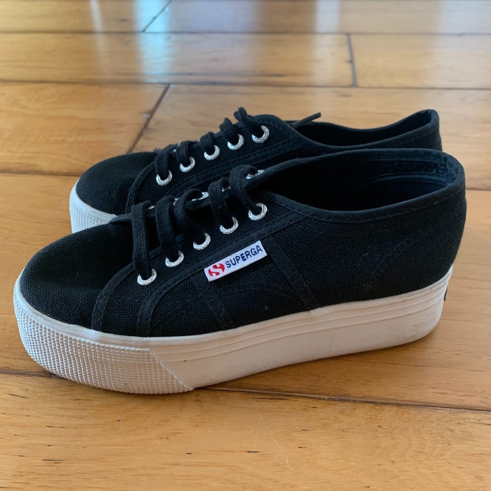 Superga Platform Sneakers Black